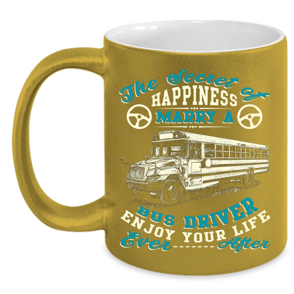 Marry A Bus Driver Coffee Mug, Just Married Coffee Cup