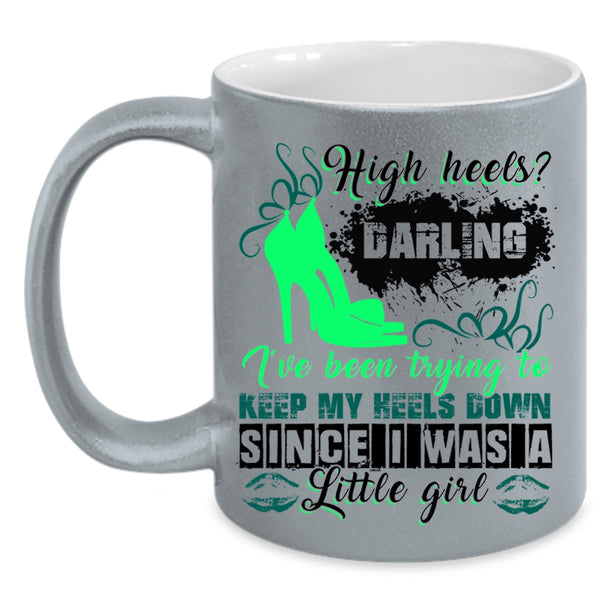 Cute Gift For My Daughter Coffee Mug, I Was A Little Girl Accent Mug