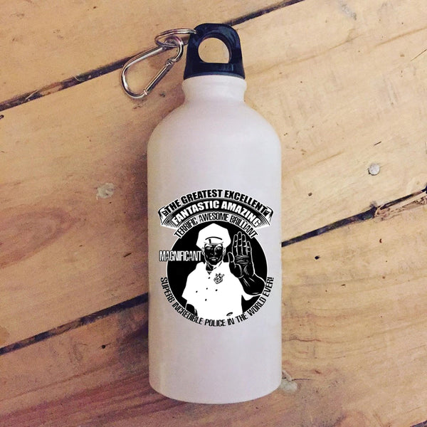 The Greatest Excellent Police In The World Ever 20 oz Stainless Steel Bottle,Cool Job Title Outdoor Sports Water Bottle