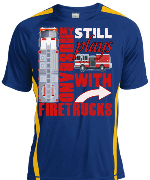 My Husband Still Plays With Firetrucks T Shirt, Being A Husband T Shirt, Cool Shirt