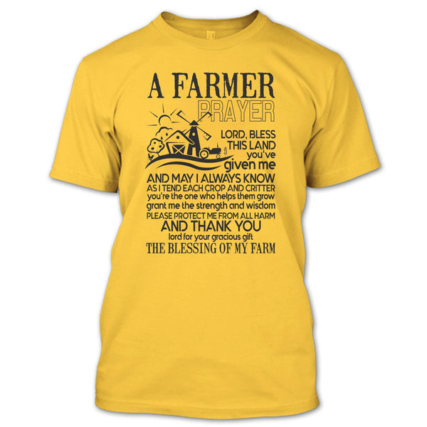 A Farmer Prayer T Shirt, Gift For Farmer Prayer T Shirt