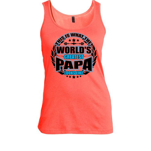 Worlds Greatest Papa T Shirt, Gift For Papa Tank Top
