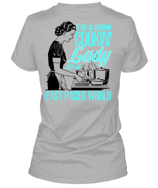 I'm A Slow Cooking Lady T Shirt, I Love Cooking T Shirt