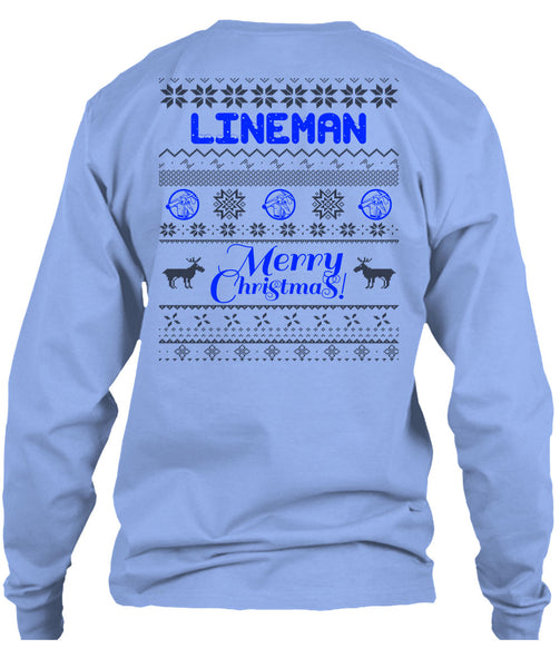 Lineman Merry Christmas T Shirt, I Love Lineman T Shirt