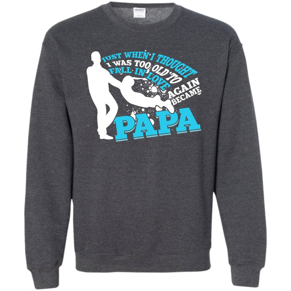 Became Papa T Shirt, Coolest Papa Eve Sweatshirt