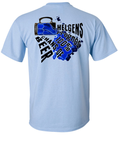 Helgens Prognos 100% Chans Of Beer T Shirt, I Love Beer T Shirt