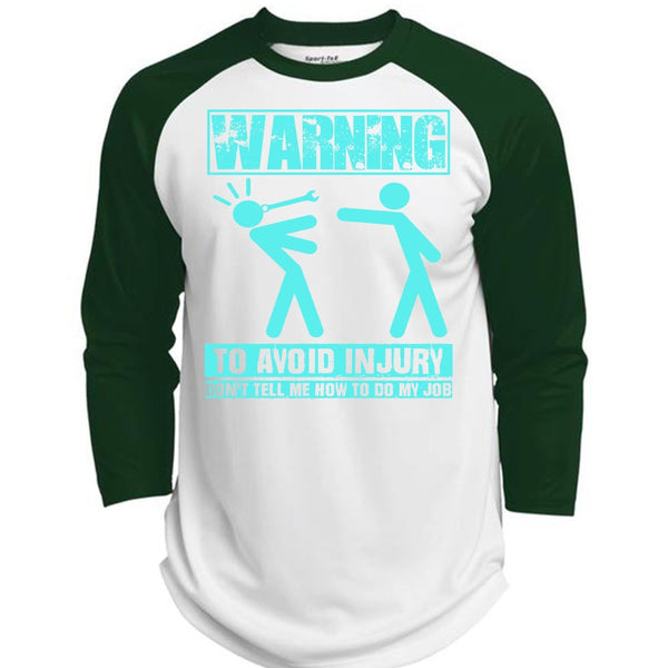 Warning To Avoid Injury T Shirt, I Love Mechanic T Shirt, Awesome T-Shirts  (Polyester Game Baseball Jersey)