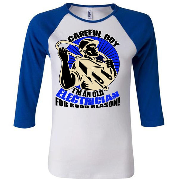 I'm An Old Electrician T Shirt, I Love Electrician T Shirt, Awesome T-Shirts