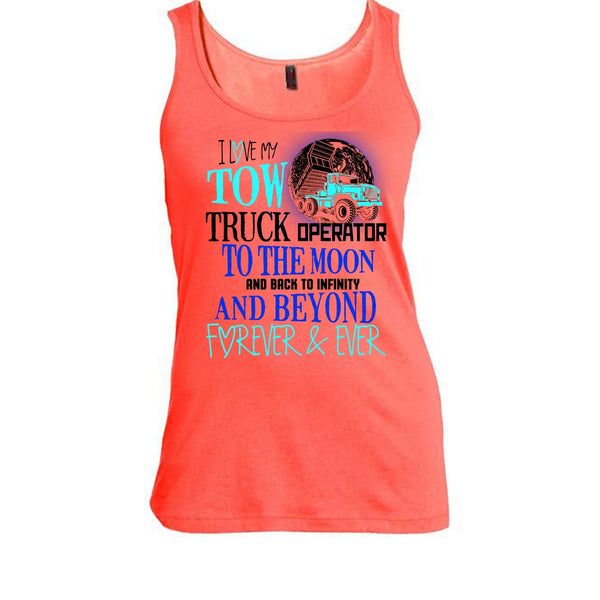 I Love My Tow Truck Operator T Shirt, I'm A Truck Operator Tank Top