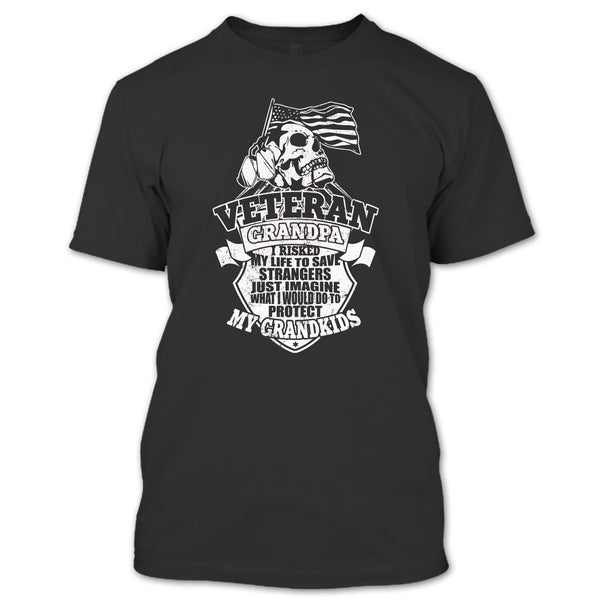 A black t-shirt with the shopify logo