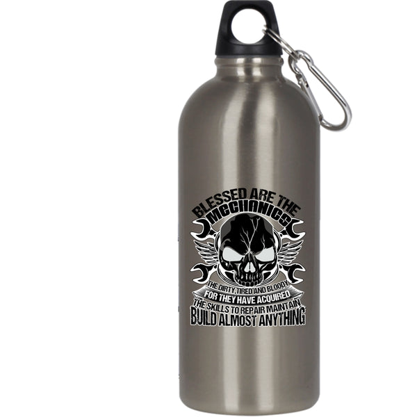 Blessed Are The Mechanics 20 oz Stainless Steel Bottle,Best Gift For My Husband Outdoor Sports Water Bottle