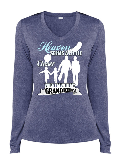I'm With My Grandkids T Shirt, Heaven Seems A Little Closer T Shirt