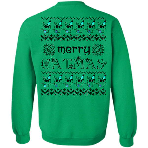 Happy New Year T Shirt, Merry Catmas Sweatshirt