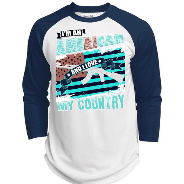 I'm An American T Shirt, Being A Veteran T Shirt, Awesome T-Shirts  (Polyester Game Baseball Jersey)