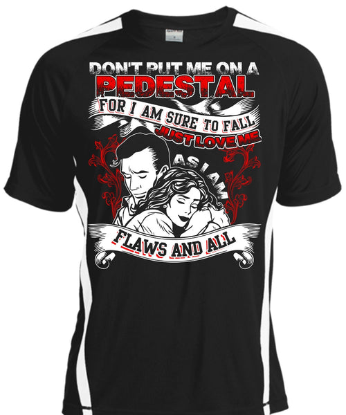 A black t-shirt with the shopify logo