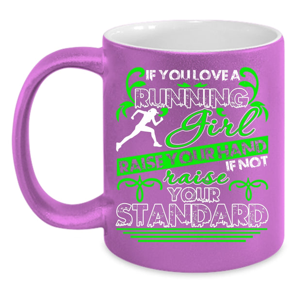 You Love A Running Girl Coffee Mug, Cute Gift For Running Girls Coffee Cup
