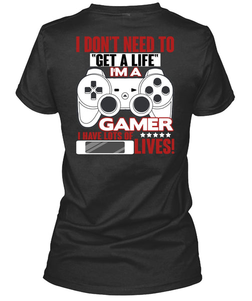 A black t-shirt with the shopify logo