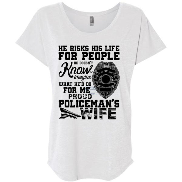 Proud Policeman's Wife T Shirt, I Love Police T Shirt, Awesome T-Shirts