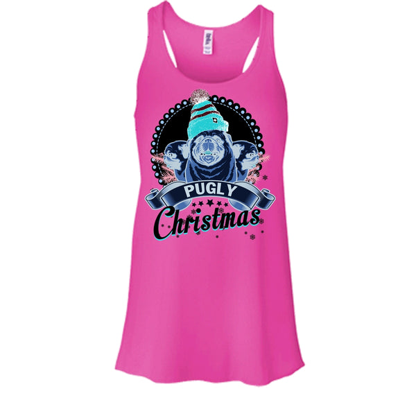 Pugly Christmas T Shirt, Coolest Merry Christmas T Shirt, Awesome t-shirts