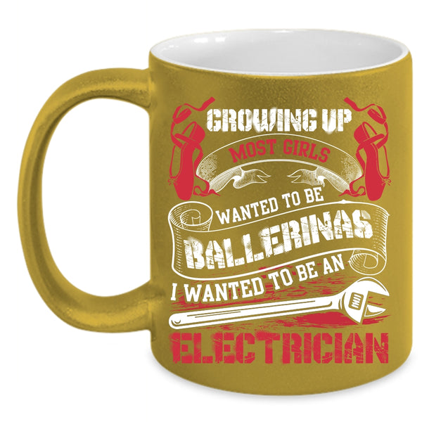 I Wanted To Be An Electrician Coffee Mug, Cute Electricians Coffee Cup