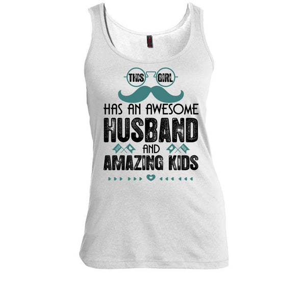 This Girl Has An Awesome Husband T Shirt, Amazing Kids T Shirt, Awesome t-shirts