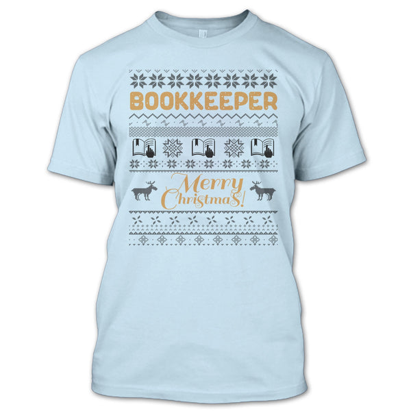 Bookkeeper Merry Christmas T Shirt, Gift For Merry Christmas T Shirt