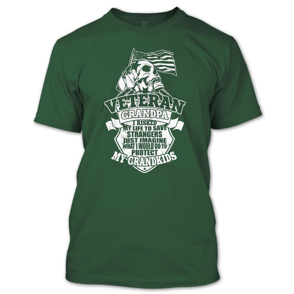 Veteran Grandpa T Shirt, I Am a Veteran Grandpa T Shirt