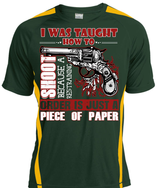 I Was Taught How To Shoot T Shirt, Being A Hunter T Shirt, Cool Shirt
