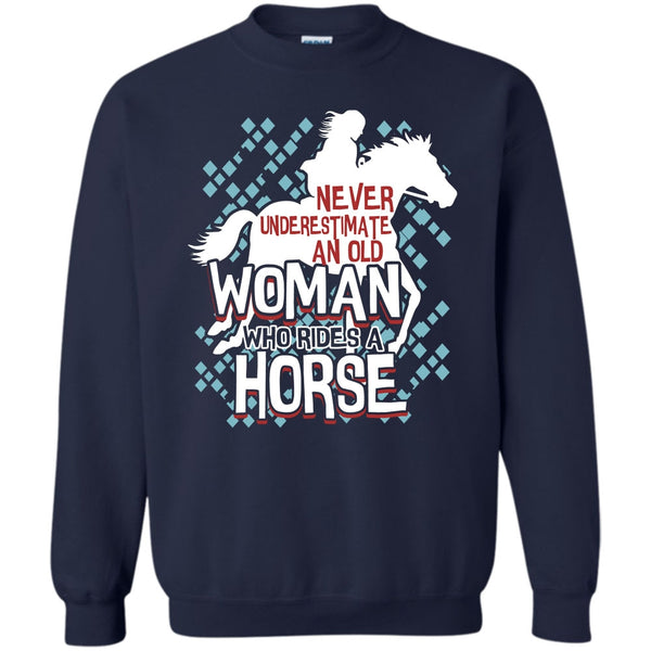 An Old Man Who Rides A Horse T Shirt, Coolest Equestrian Sweatshirt