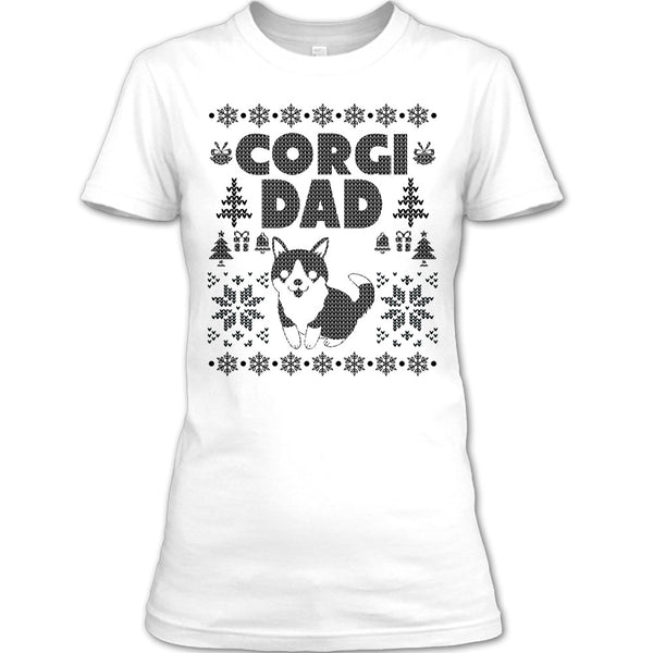 Corgi Dad T Shirt, Gift For Merry Christmas T Shirt