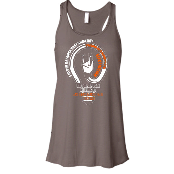 Grumpy Old Electrician T Shirt, Coolest Electrician Tank Top