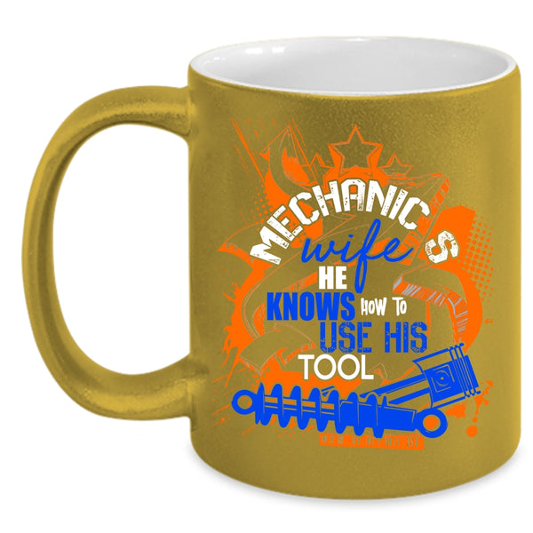 Mechanic's Wife Coffee Mug, Cool Gift For My Wife Coffee Cup