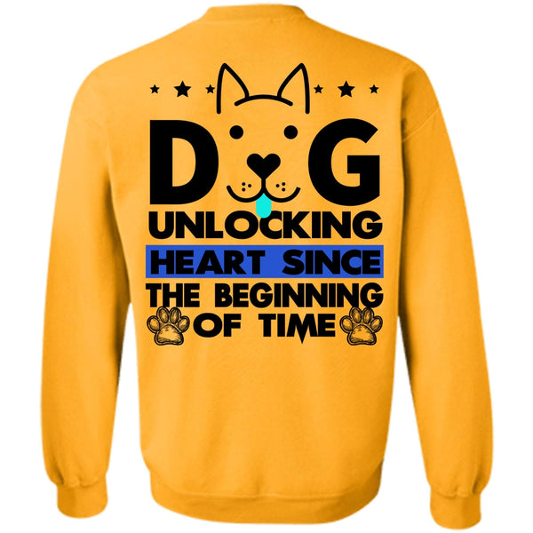 I Love My Dog T Shirt, Dog Unlocking Heart Sweatshirt