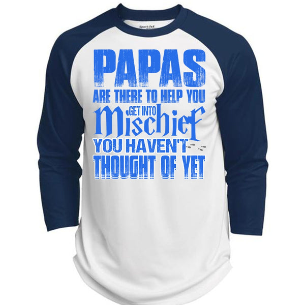 Papas Are There To Help You T Shirt, I Love Papa T Shirt, Awesome T-Shirts  (Polyester Game Baseball Jersey)