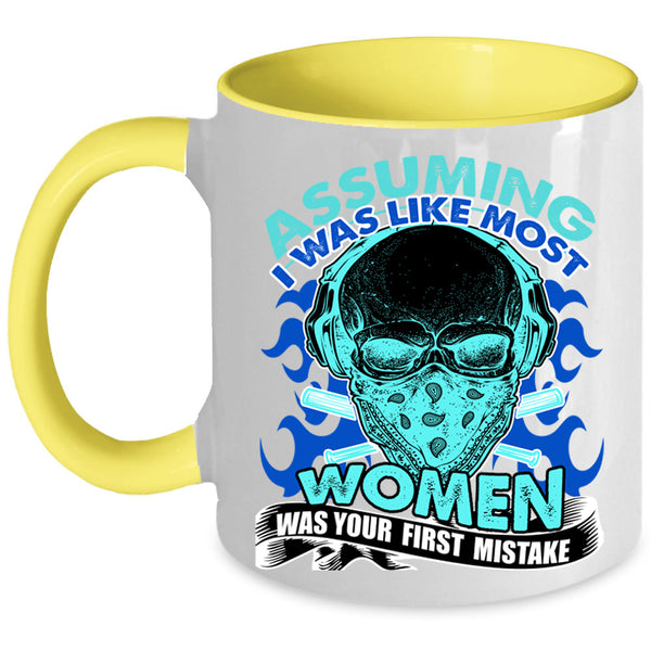 Awesome Mom Coffee Mug, I Was Like Most Women Accent Mug