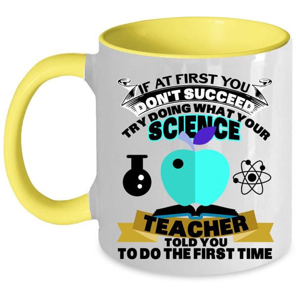 Cool Teacher Coffee Mug, Science Teacher Accent Mug
