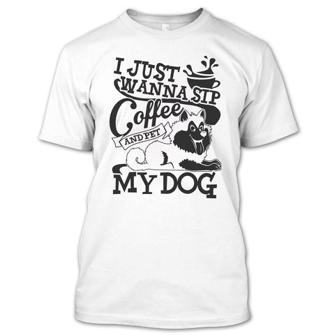 A black t-shirt with the shopify logo