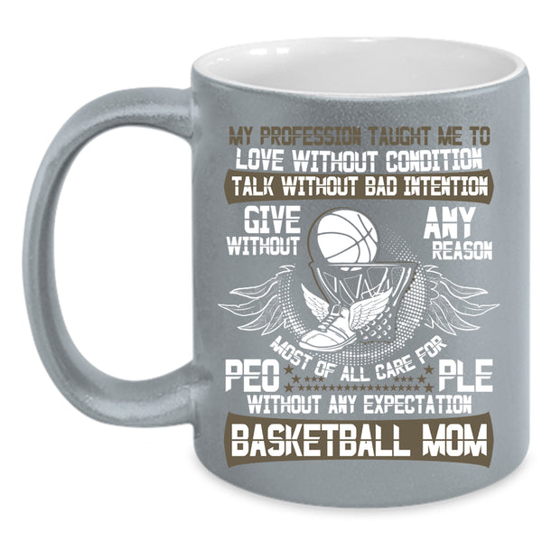 Basketball Mom Coffee Mug, Best Gift For Mommy Coffee Cup