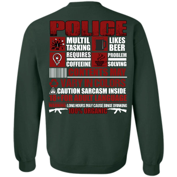 Likes Beer T Shirt, I Love Police Sweatshirt