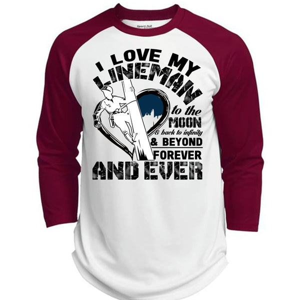 I Love My Lineman T Shirt, Being A Lineman T Shirt, Awesome T-Shirts  (Polyester Game Baseball Jersey)
