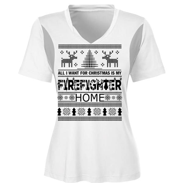 I Want For Christmas Is My Firefighter Home T Shirt, Being A Firefighter T Shirt, Awesome T-Shirts