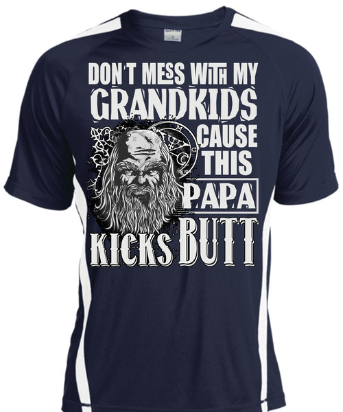 Don't Mess With My Grandkids T Shirt, This Papa Kicks Built T Shirt, Cool Shirt