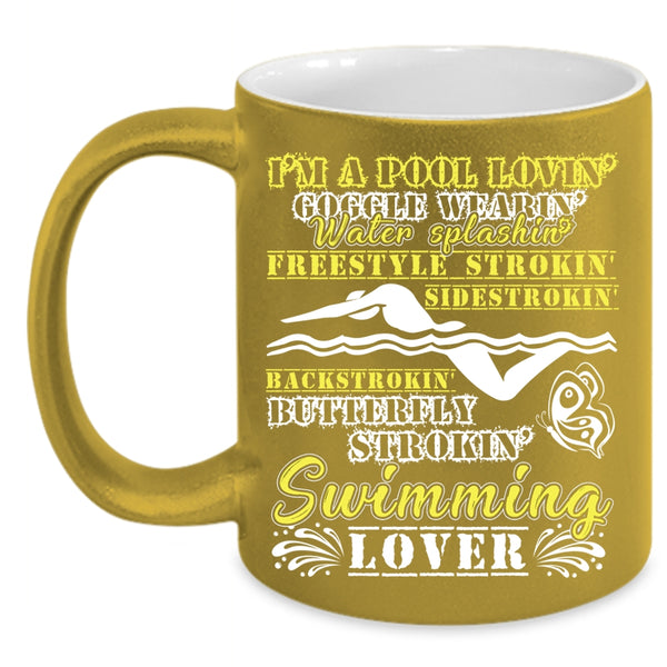 I'm A Pool Loving Coffee Mug, I'm A Swimming Lover Coffee Cup