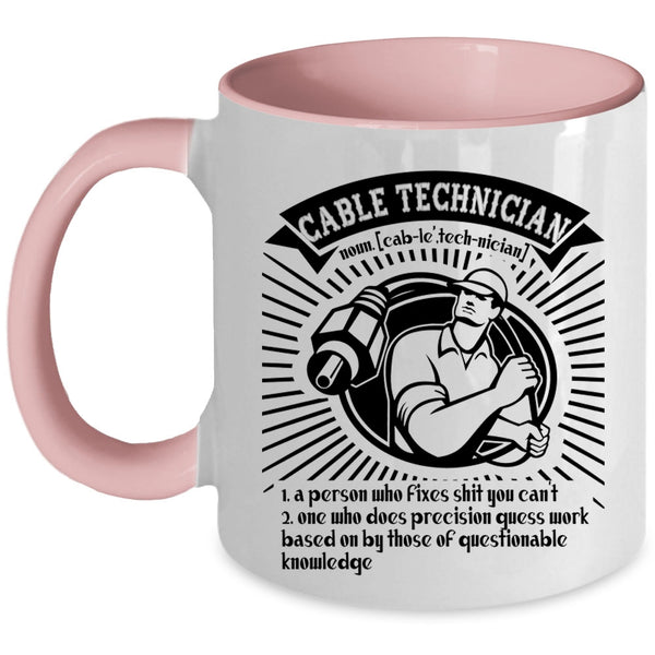 Awesome Cable Technicians Coffee Mug, Cable Technician Accent Mug