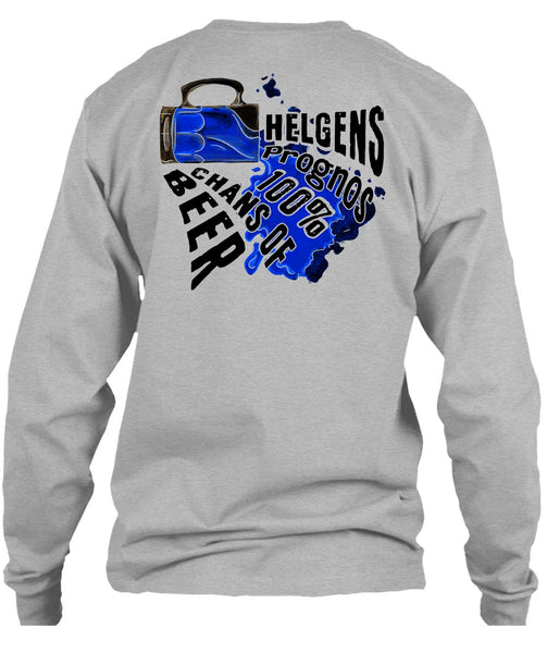Helgens Prognos 100% Chans Of Beer T Shirt, I Love Beer T Shirt