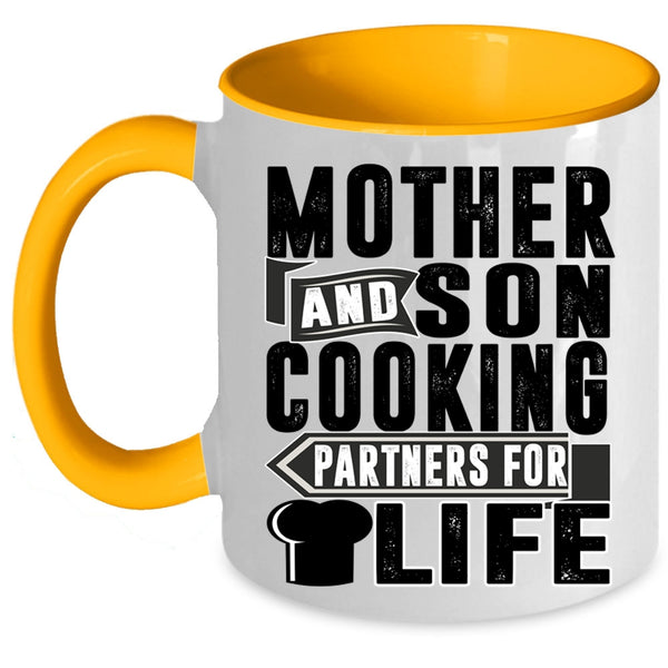 Cooking Partners For Life Coffee Mug, Mother And Son Accent Mug