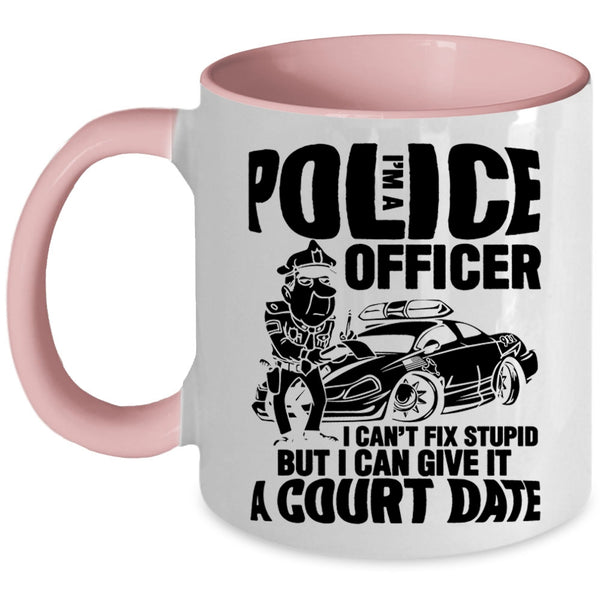 Awesome Police Officer Coffee Mug, I'm A Police Officer Accent Mug