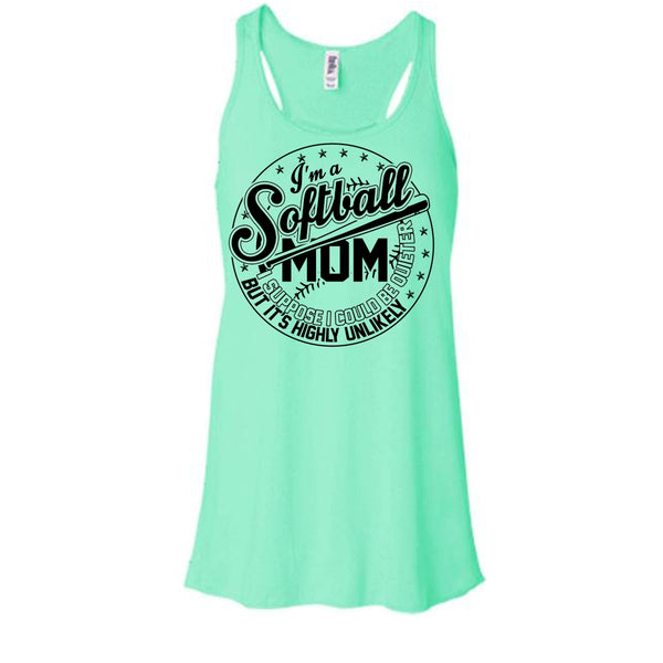 I'm A Softball Mom T Shirt, Sporty Mom Tank Top