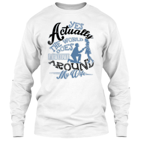 Revolve Around My Wife T Shirt, Coolest Husband Ever T Shirt