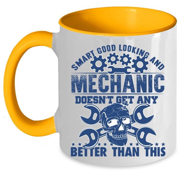 Mechanic Coffee Mug, Smart Good Looking Accent Mug